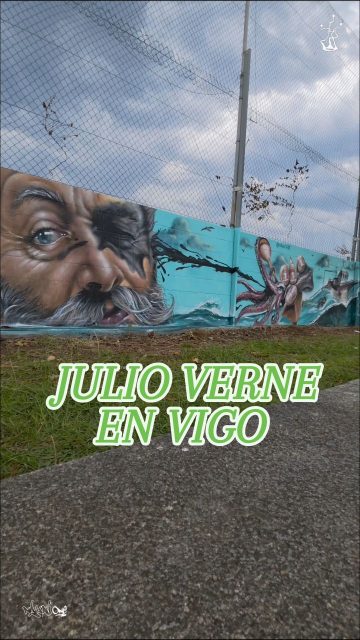 Mi aportación a la parada de la @liganacionaldegraffiti en Bouzas VIGO, plasme al mítico Julio Verne y su visita a vigo, con un toque de humor, representa la batalla que tuvo con el calamar gigante, espero que os guste, y gracias por todo!!
🧱campo de futbol de Bouzas ( Vigo)🧱
Súper agusto con los Jamios @siitamen @chephoner @dudi_villanueva @tremzeroner