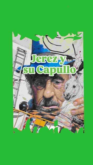 Jerez y su Capullo
Mi aportación en la parada de @liganacionaldegraffiti en @aytojerez

El Capullo de Jerez como una figura que emerge de un tablero de ajedrez. Sostiene un caballo blanco, símbolo de la tradición ecuestre jerezana, mientras las piezas y el reloj evocan el paso del tiempo y las jugadas de la vida. La farola completa la escena con un guiño urbano a Jerez.
El mural mezcla flamenco, caballos y ajedrez para rendir homenaje al carácter singular de Capullo y a algunas de las señas más reconocibles de Jerez de la Frontera.
🧱palacio de deportes, Av Lola Flores sn ( Jerez de la Frontera)🧱

Retratando a @capullodejerez_official